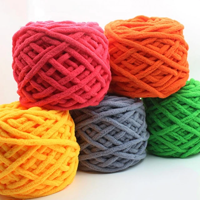100g Ball Large Thick Bulky Plush Yarn Knitting Yarn for  Blanket/Sweater/Cardigan/Scarf Wide Threads Hand-knitted Crochet Yarn