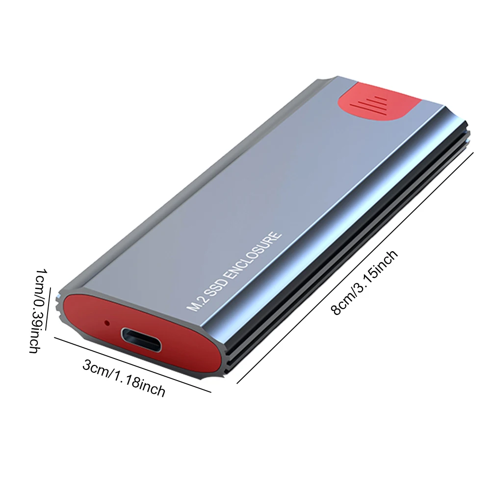 M2 NVMe SSD Enclosure Adapter USB3.1 Gen2 External Hard Drive Case supports 2230 2242 2260 2280 SSDs up to 2TB external hard drive external hard drive case ssd enclosure hard drive enclosure hard disk case external hard drive box hdd case enclosure hard drive adapter ssd adapter hdd docking station