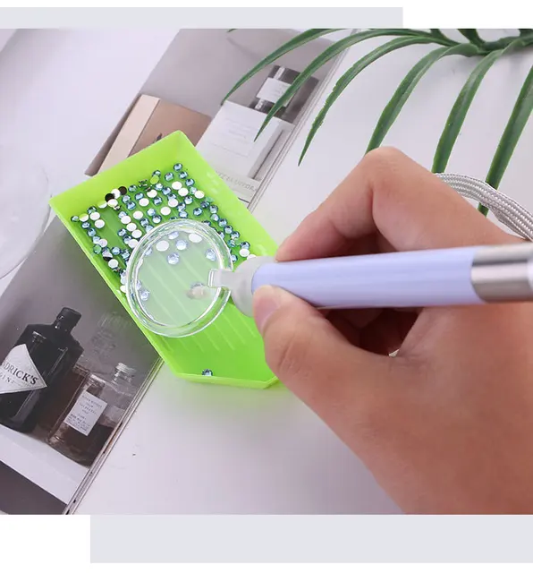 10 Vassoi Per Diamond Painting - Impilabili, Con Bottoni A Pressione E Design Anti-Gatto, Blu - Foto 2