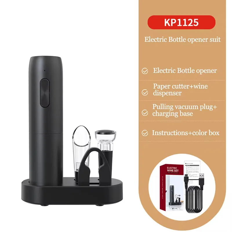 Xiaomi Electric Wine Bottle Opener 5 in 1 Automatic Wine Bottle Opener for Wine Lovers Gift Home Kitchen Party Bar Wedding - Image 6