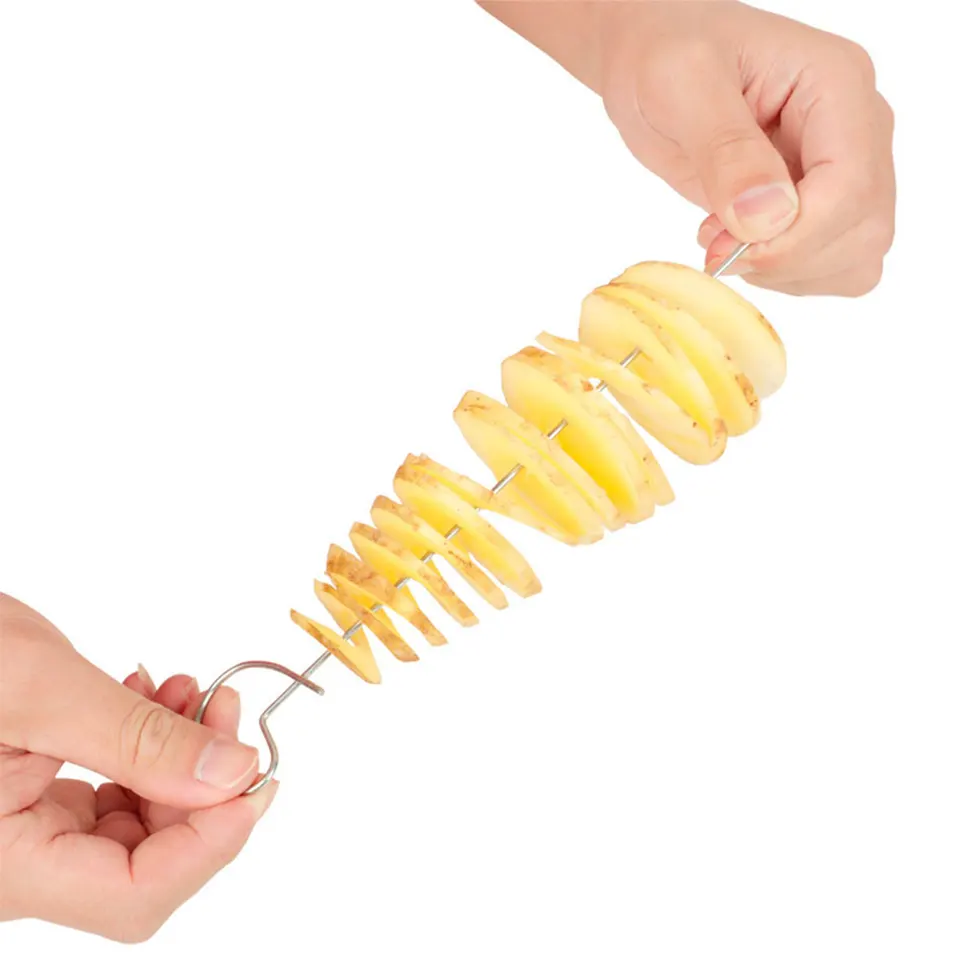 Versatile Stainless Steel Potato Spiral Slicer