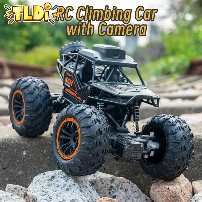 1/18 RC카 Hd 카메라 합금 리모컨 트럭 앱 제어 4Wd 오프로드 차량 전기 장난감, 남아용 어린이 선물