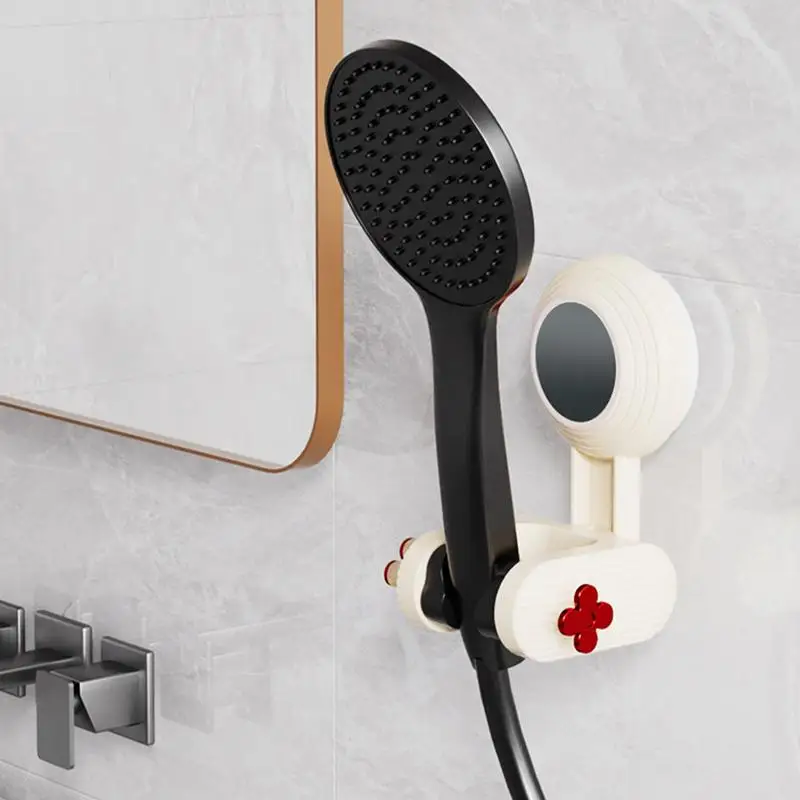 Shower Head Holder Shower Head Bracket For Bathroom Adjustable Suction Cup Holder Removable Handheld Showerhead Wall
