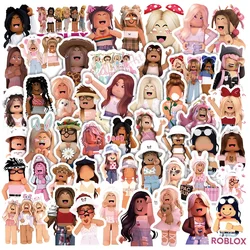 50pcs New Game Roblox Graffiti Stickers Water Cup Luggage Notebook Scooter Stickers