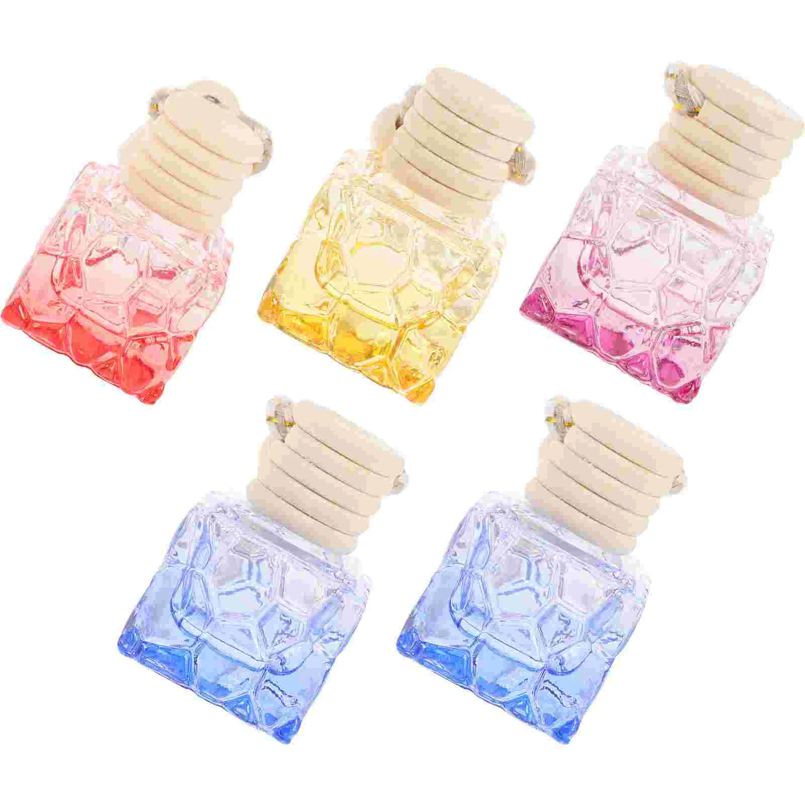 

5pcs Hanging Perfume Bottle Car Rear View Mirror Aromatherapy Pendant Bottle