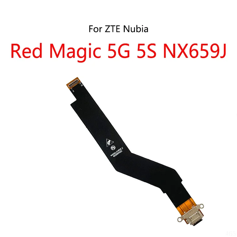ZTE 누비아 레드 매직 5S 5G NX659j 6 Pro NX669j 6S 6R NX666j 7 NX679j NX709용 USB 충전 독 커넥터 충전 포트 플렉스 케이블