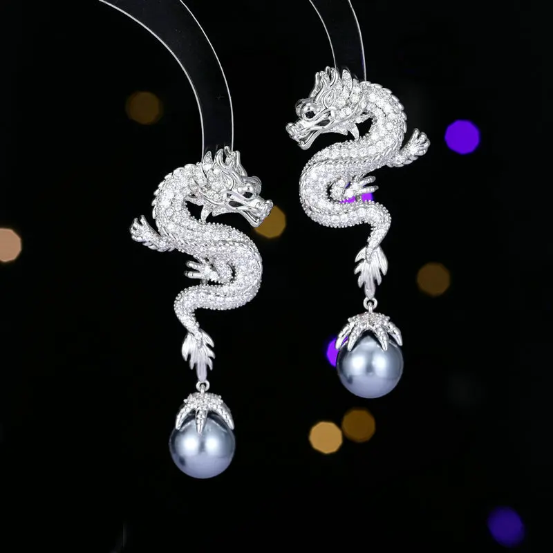 SUYU Spring New 2024 Dragon Year Zodiac Design Earrings Fashion