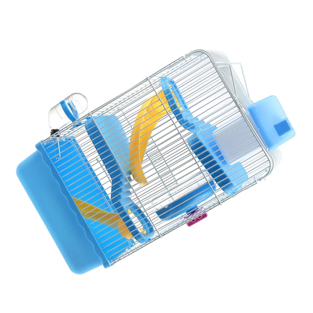 

Three Layers Hamster Cage Includes Water Bottle Exercise Wheel Dish Hamster Hide- Out Small House for Pets Chinchilla Hamster