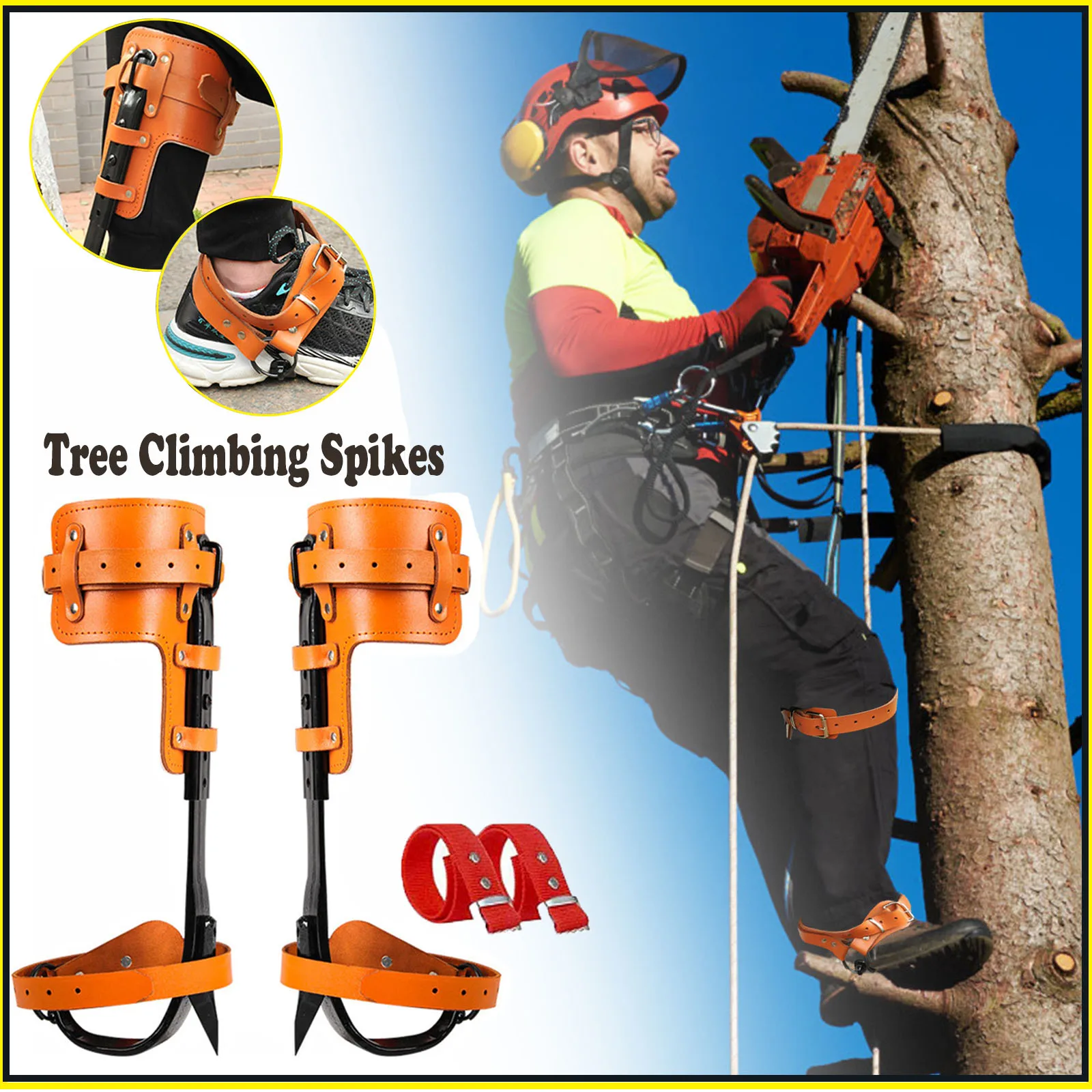 Thickened Tree Climbing Spikes Pole Mountaineering Equipment Tree