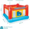 Intex Inflatable Jump-O-Lene Indoor Outdoor Bounce House Toddler Ball Bit Castle Play Set with 100 Small Plastic Balls for Kids 2