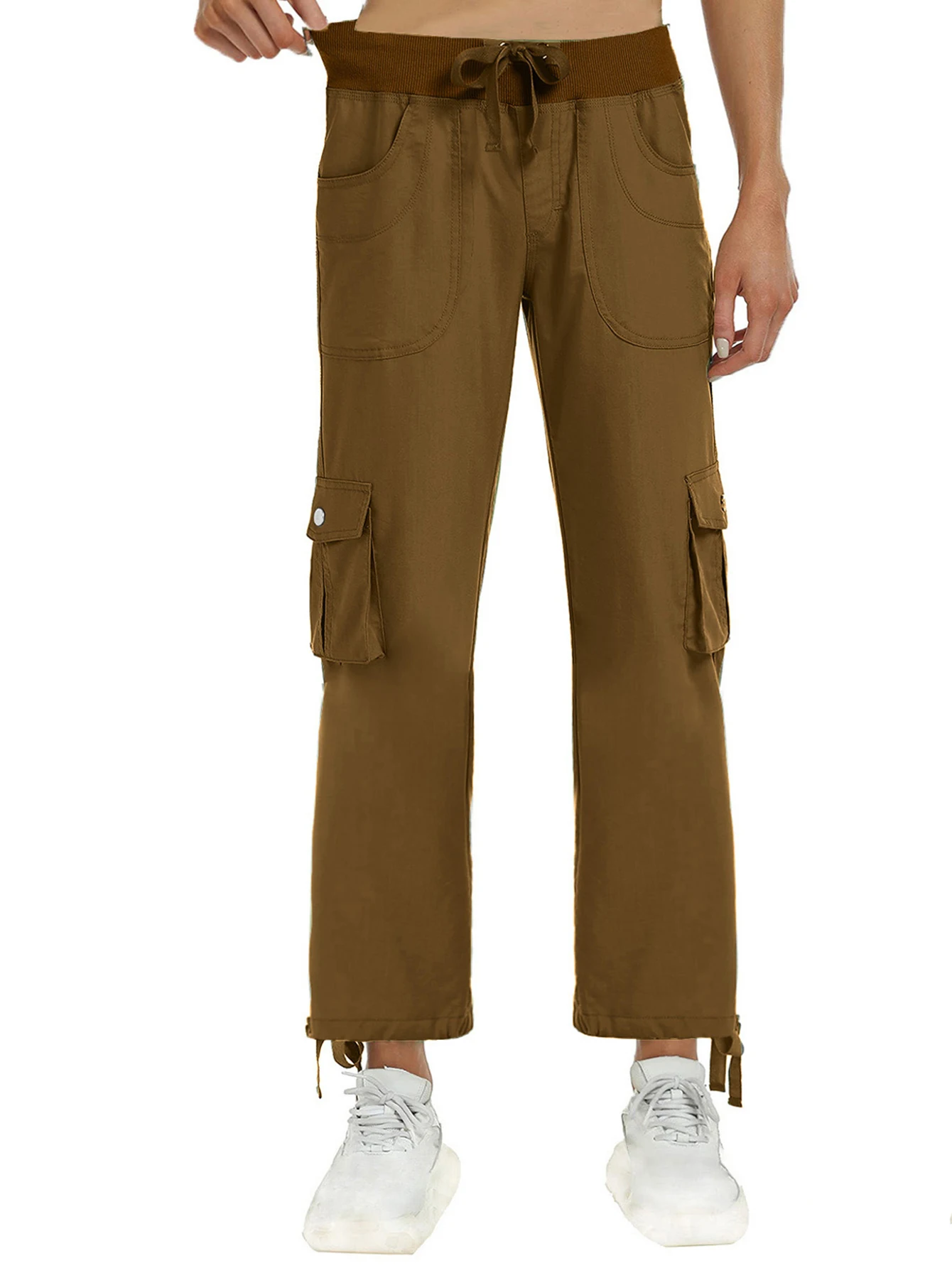 

Брюки женские прямые с эластичной высокой талией, повседневные штаны, спортивная одежда, на лето