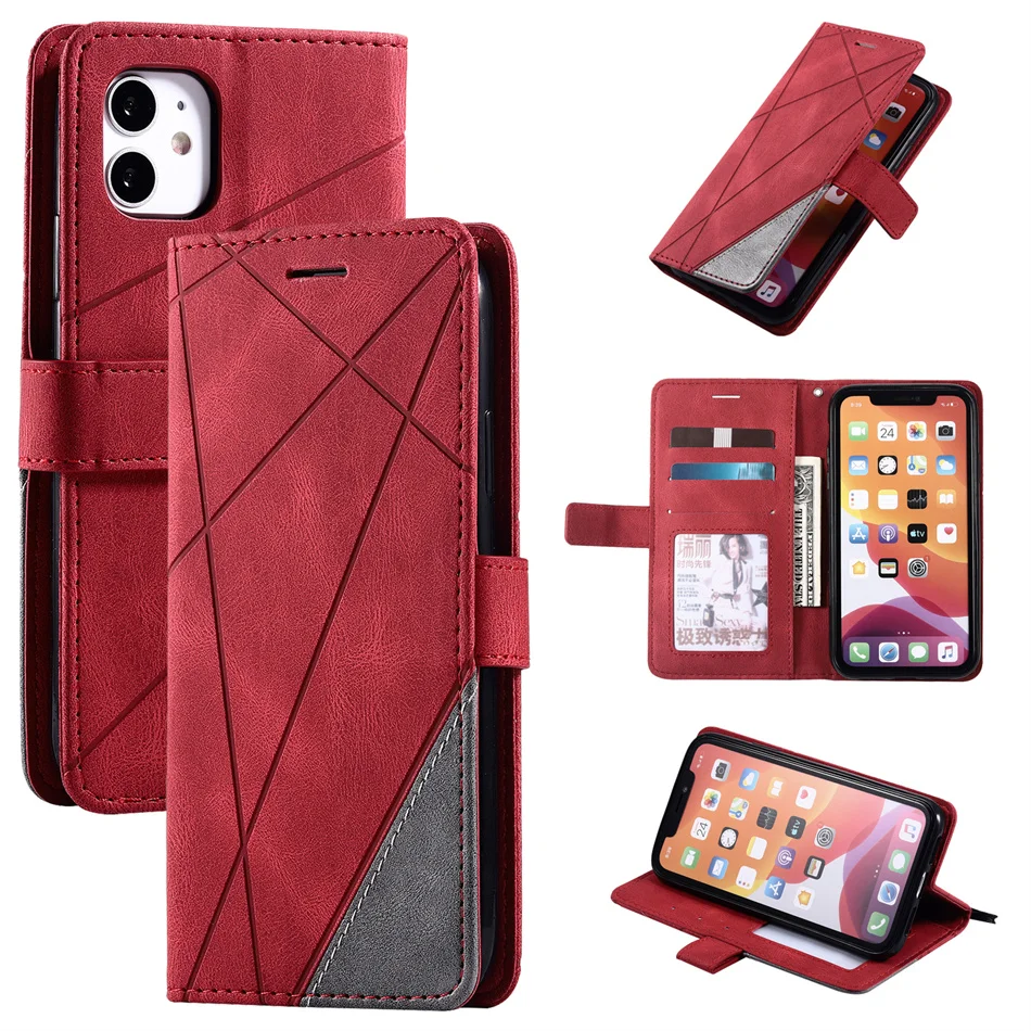 Premium Book Style Leather Cover Case with Photo Frame and Card Storage Wallet