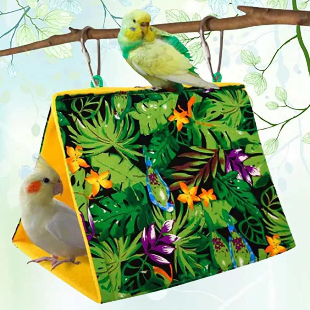 Bird nest durable printing parrot hammock pet supplies bird hammock parrot tent habitat for pigeon bird hammock