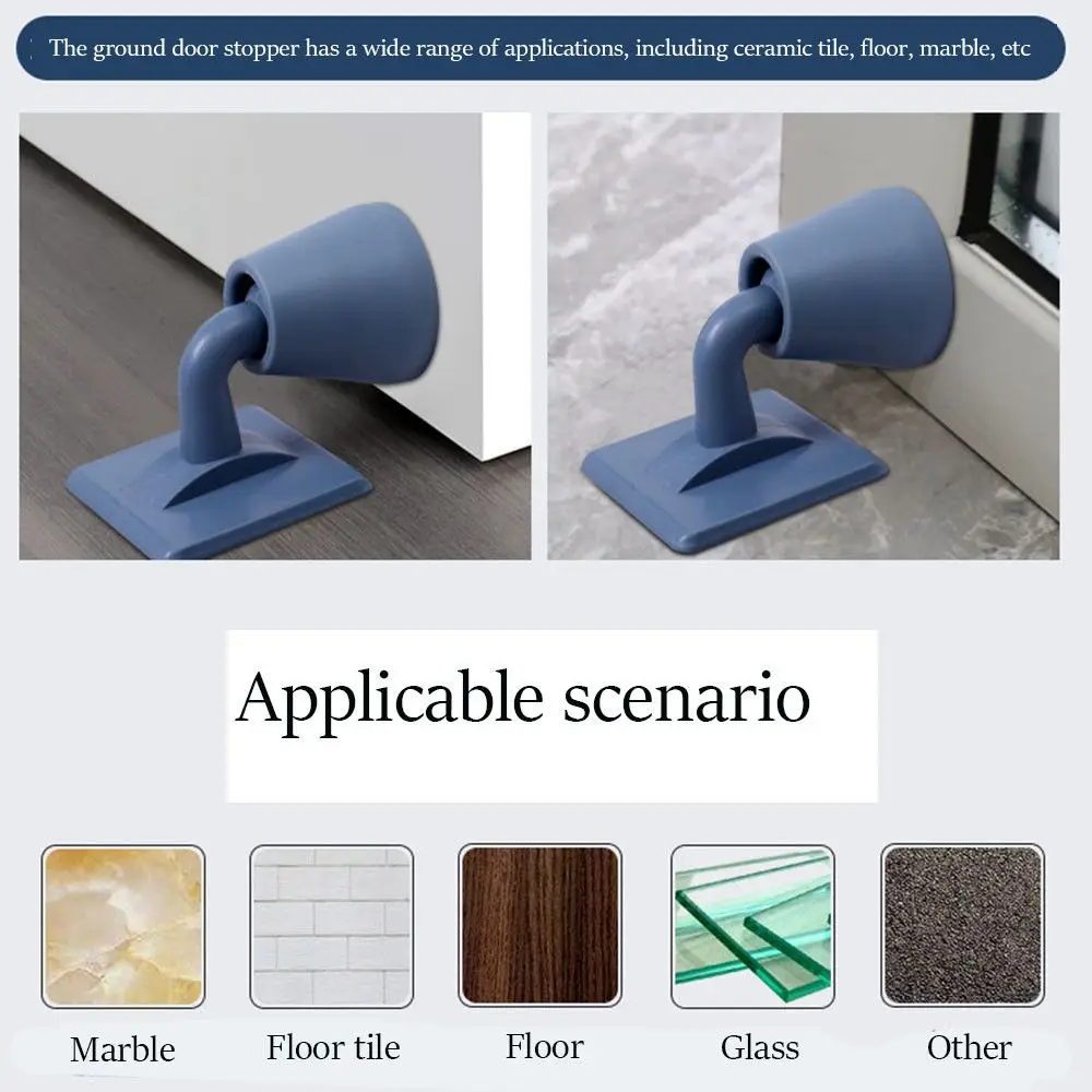 1PC Silicone Door Stopper Mute Non-punch Stopper Wall Absorption Door Plug Anti-bump Holder Gear Gate Resistance Stop
