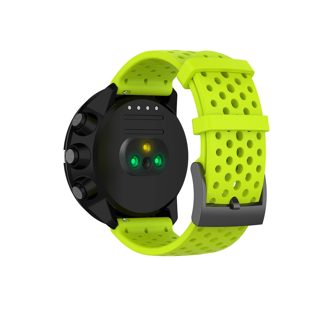 Breathable Soft Silicone Replacement Watchband, 24mm Strap, Universal Fit