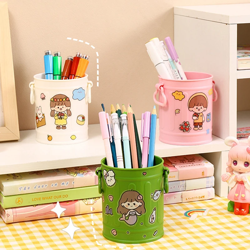 DIY Funny Large Mouth Pen Holder Cute Large-capacity Pencil Holder Durable Stationery Container Makeup Brush Storage Bucket pen holder pen and brush holder brush holder