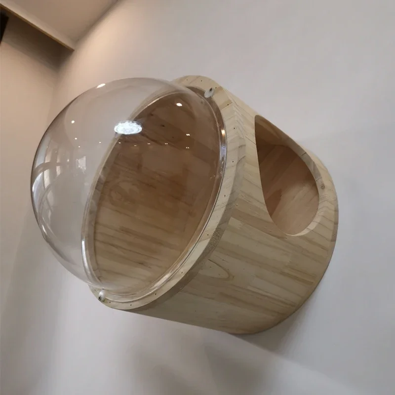 벽걸이 나무 고양이 집 침대, 고양이 나무 타워 스페이스 캡슐, 고양이 등반 프레임, 새끼 고양이 장난감, 등반 사다리, 애완 동물 스크래치 가구