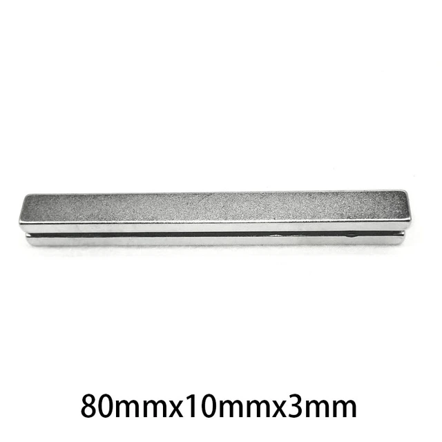 Aimant Bloc magnétique autocollant 30 mm x 10 mm x 1 mm Néodyme