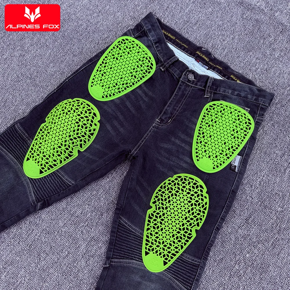 새로운 CE 레벨 1 오토바이 바지 청바지 보호대 삽입형 무릎 엉덩이 보호 패딩 두꺼운 오토바이 레이싱 라이딩 무릎 보호대