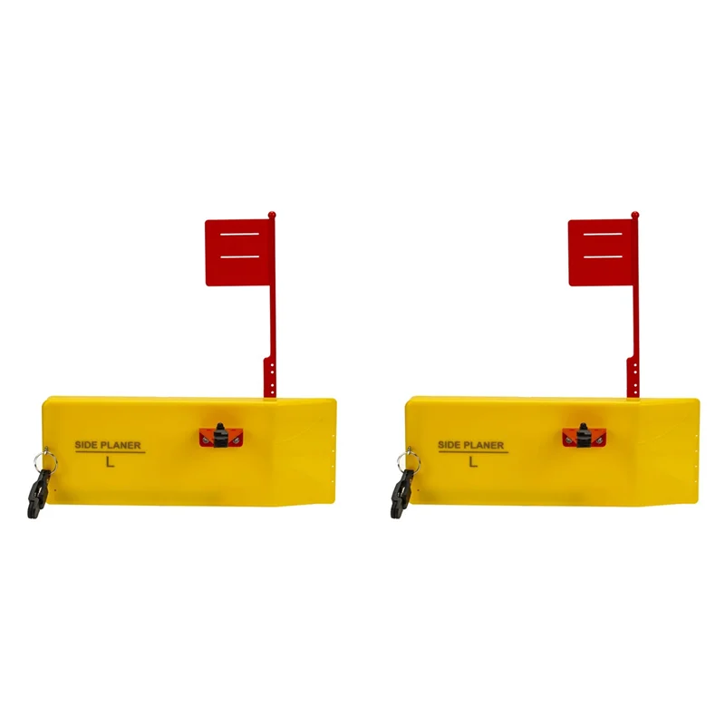 HOES-2X Boat Fishing Side Planer Board Inset Planer Board Trolling Board Planer Fishing Trolling Diving Board Left