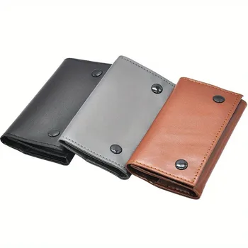 1PC Borsa per tabacco in pelle Borsa a portafoglio Borsa per tabacco Borsa per erbe Custodia portatile per pipa da fumo Borsa per carta da rotolamento per sigarette