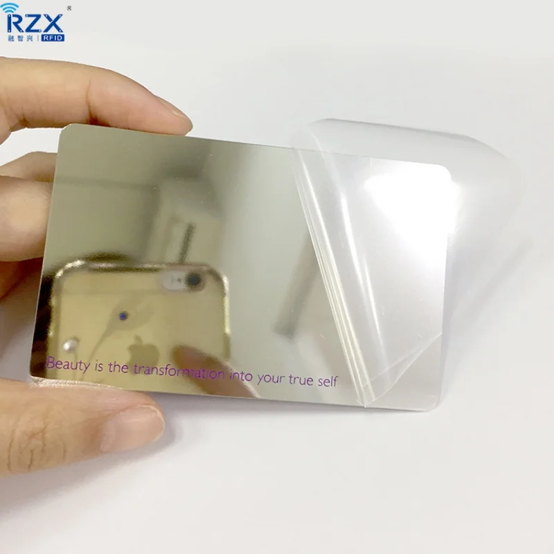 

custom Shenzhen price free sample Credit card size business silkscreen printing pvc mirror card