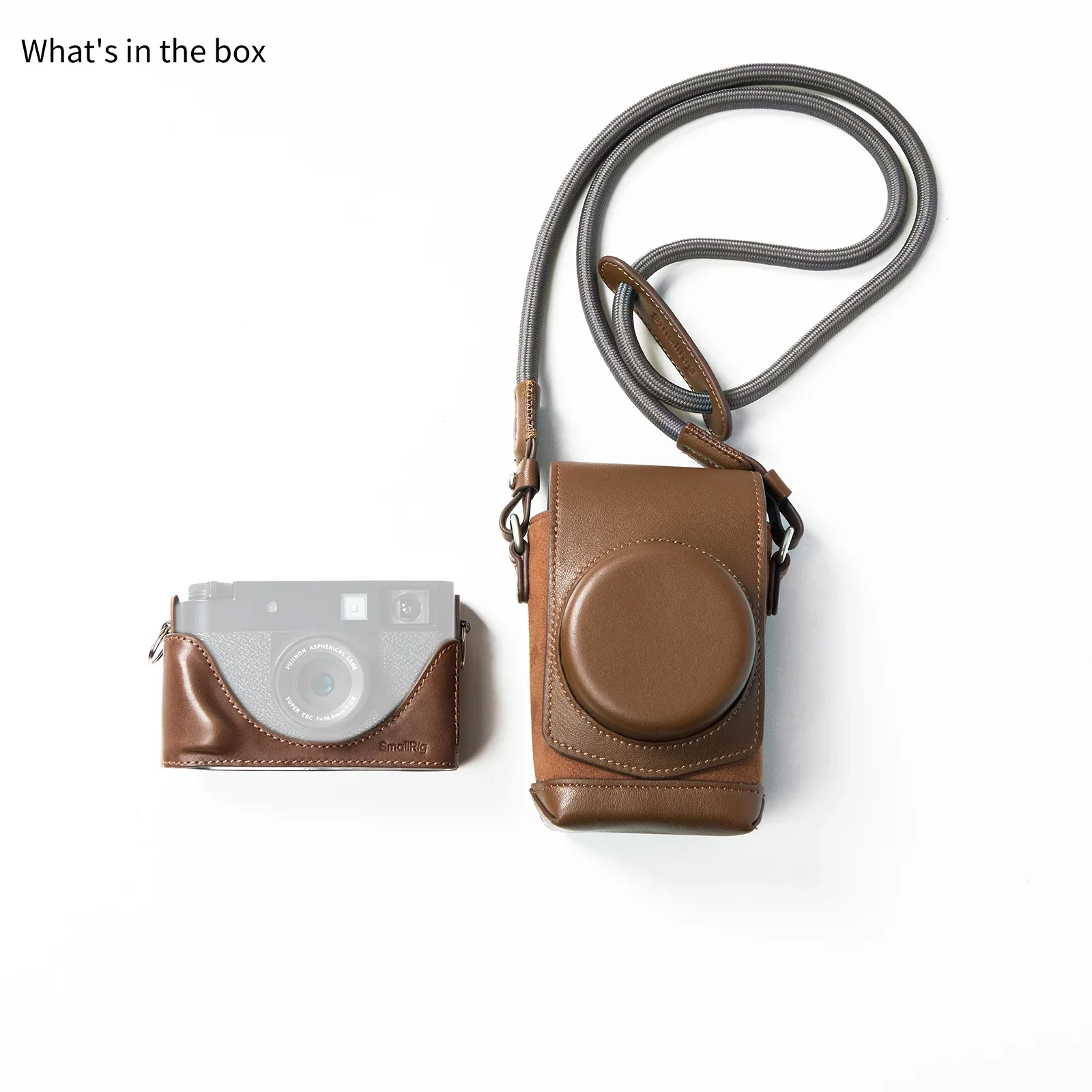 SmallRig Leather Camera Case Kit for FUJIFILM X half with Full-Cover Carrying Ba