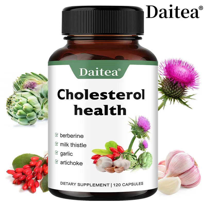 Cholesterol Health Capsules with Berberine and Milk Thistle