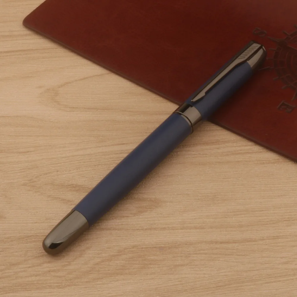 1pc Metal ball point Pen matte blue Elegante Signature cute pen Stationery Office School Supplies Writing pen