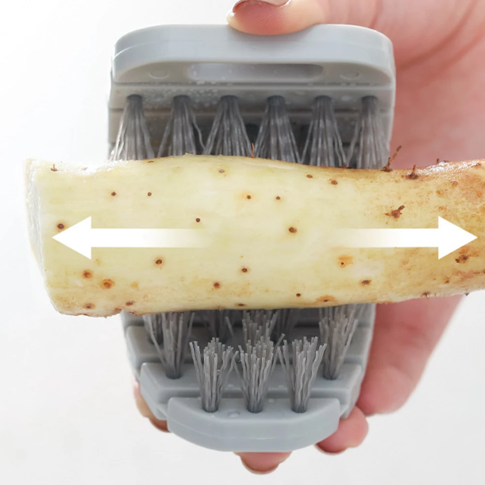 Bendable Fruit And Vegetable Brush Cleaning Brushes For Potato Cucumber Carrot