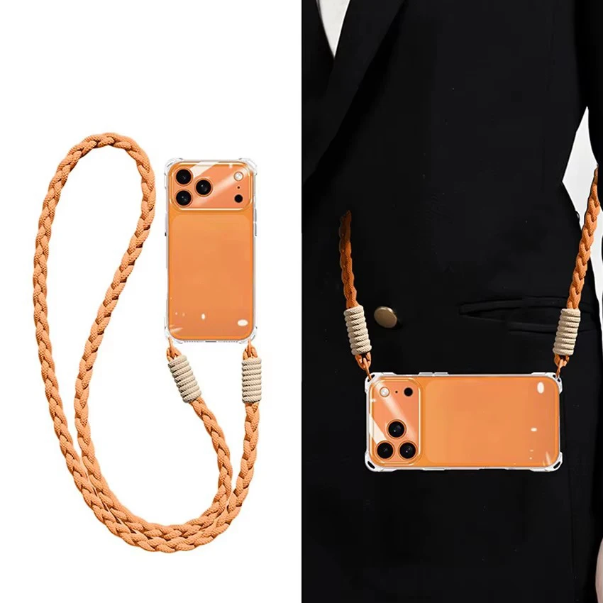 Versatile Crossbody Phone Case with Lanyard and Necklace Strap