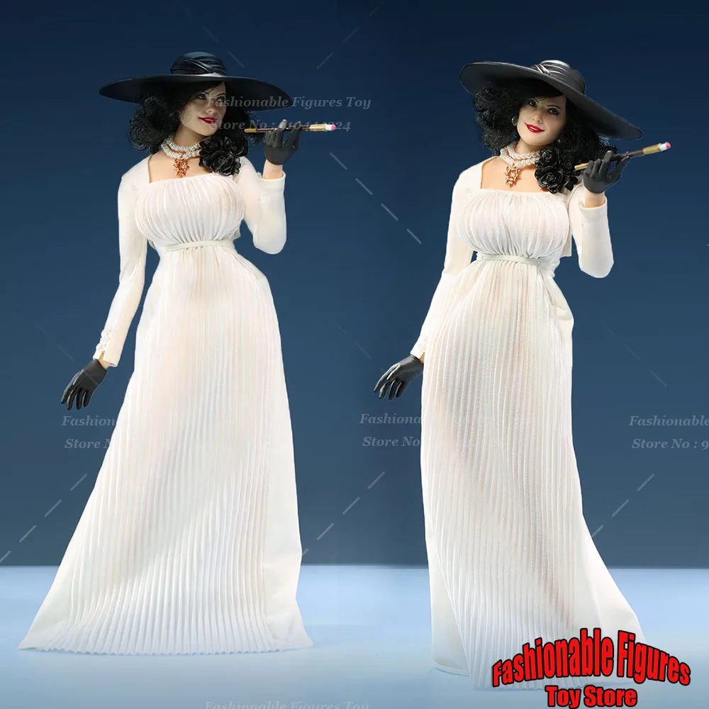 

A23C01 1/6 Women Soldier The Countess Of The Vampire White Dress Full Set 12Inch Action Figure Model Best Collectible Gift