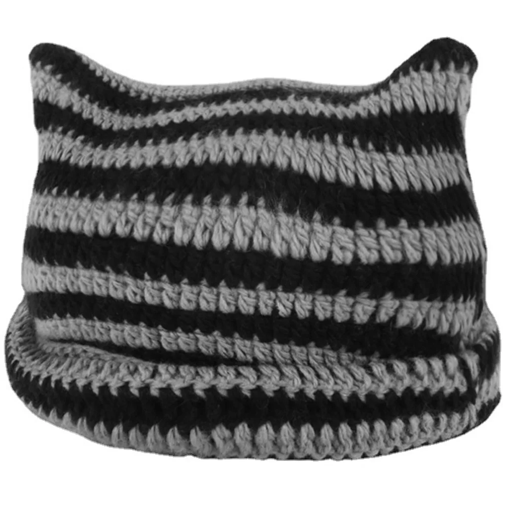 

Knitted Beanie Warm Hat Fashionable for Women Hedging Cap Acrylic Casual