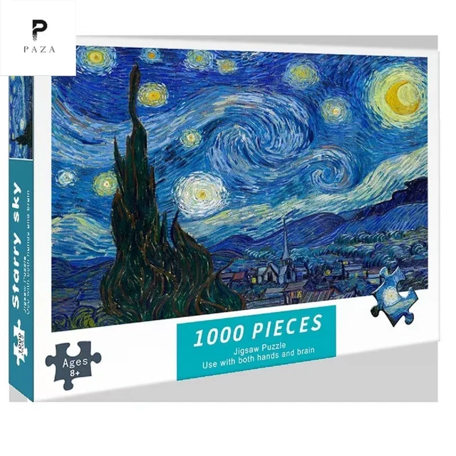 1000 rompecabezas curados difíciles de descomprimir juguetes de rompecabezas (rompecabezas de estrellas)