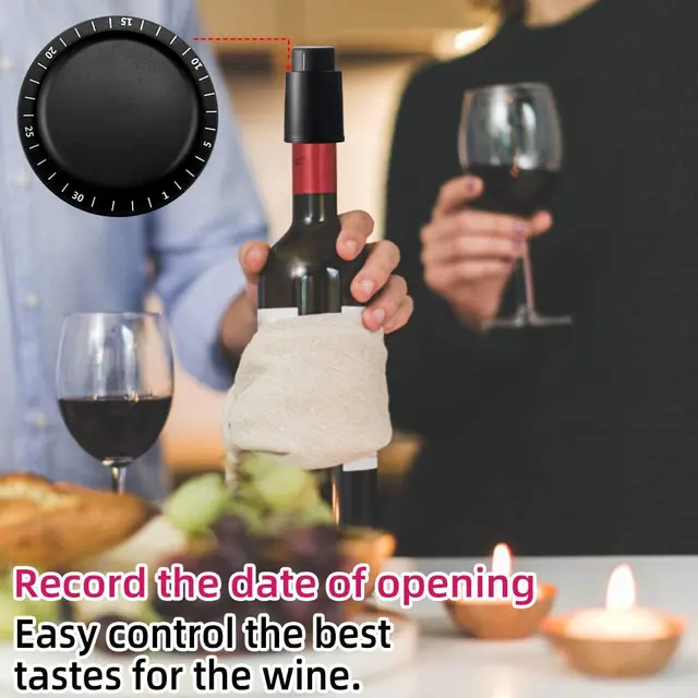 Tappi Sottovuoto Per Bottiglie Di Vino - Confezione Da 10 Pezzi, Riutilizzabili E A Tenuta Stagna - Foto 13