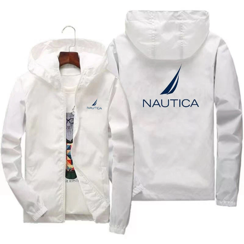 Nautica Men Windbreaker Casual Jackets Outerwear Mens Tactical