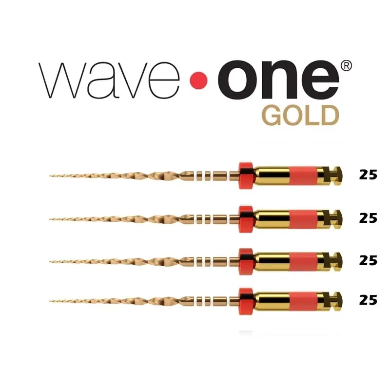 Dentsply Tulsa Wave One Gold Primary 25mm Endodontic Reciprocating Files - 8 Files Pack, Swiss Made 9 thumbnail image