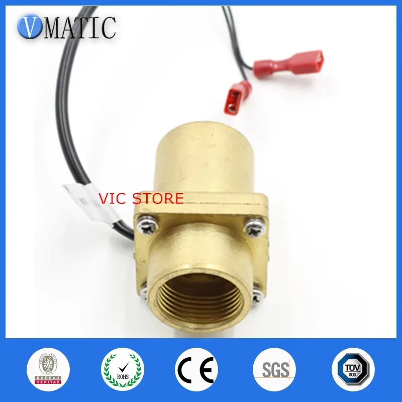 Brass Fluid Oil Flow Switch 220v Electronic Water Flow Switch VC4060