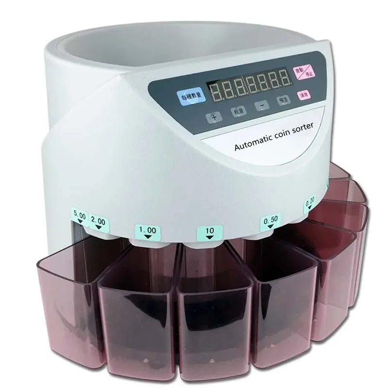 새로운 유로 동전 계산 기계 동전 분류기 코너 라운더 펀치 코너 라운더