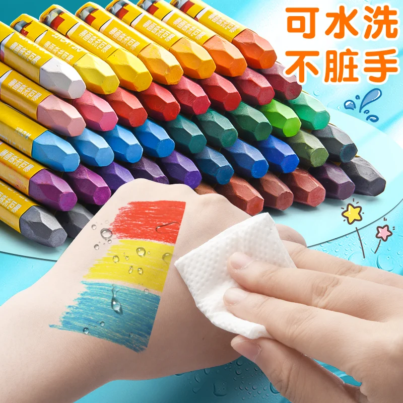 M&G Oil Paint Stick Set 12/24/36/48 Vibrant Colors Creamy Texture Bullet for Artists, Painting, Drawing, Beginners