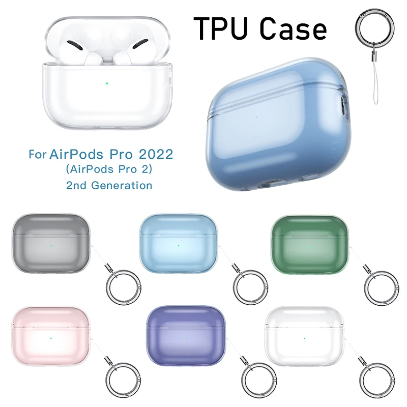 elago Coque en Silicone Compatible avec Apple AirPods Pro 2nd Generation  Case Cover (2022), Housse de Protection, Avant 