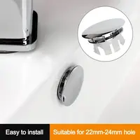 Double Layer Sink Overflow Covers Round Sink Hole Cover Wash Basin Overflow Ring Plug Tub Drain Stopper Home Bathroom Accessory 1