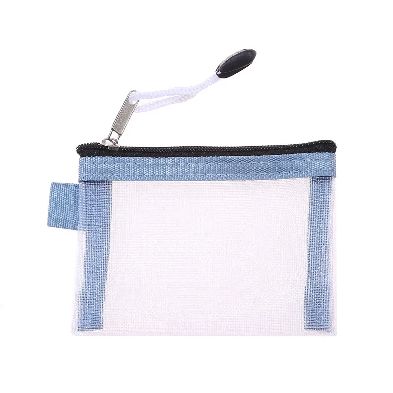 Nylon Mesh Karte Lagerung Taschen Mini Transparent Grid Bus ID Kreditkarte Halter Mäppchen Reisen Kleine Münze Brieftasche Datei Tasche – Detail 14