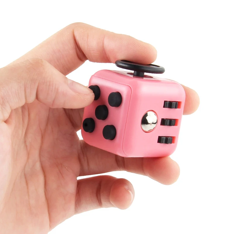 Solid Color Fidget Decompression Dice for Release Stress Autism Anxiety Relieve Adult Kids Stress Relief Anti-Stress Fingertip Fidget Toys