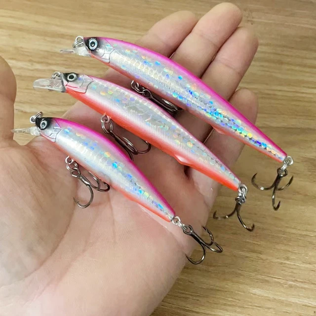 Bait Crankbait  Fishing Lure - Lure Fishing Minnow 95mm 7.3g Freshwater  Long Bait - Aliexpress