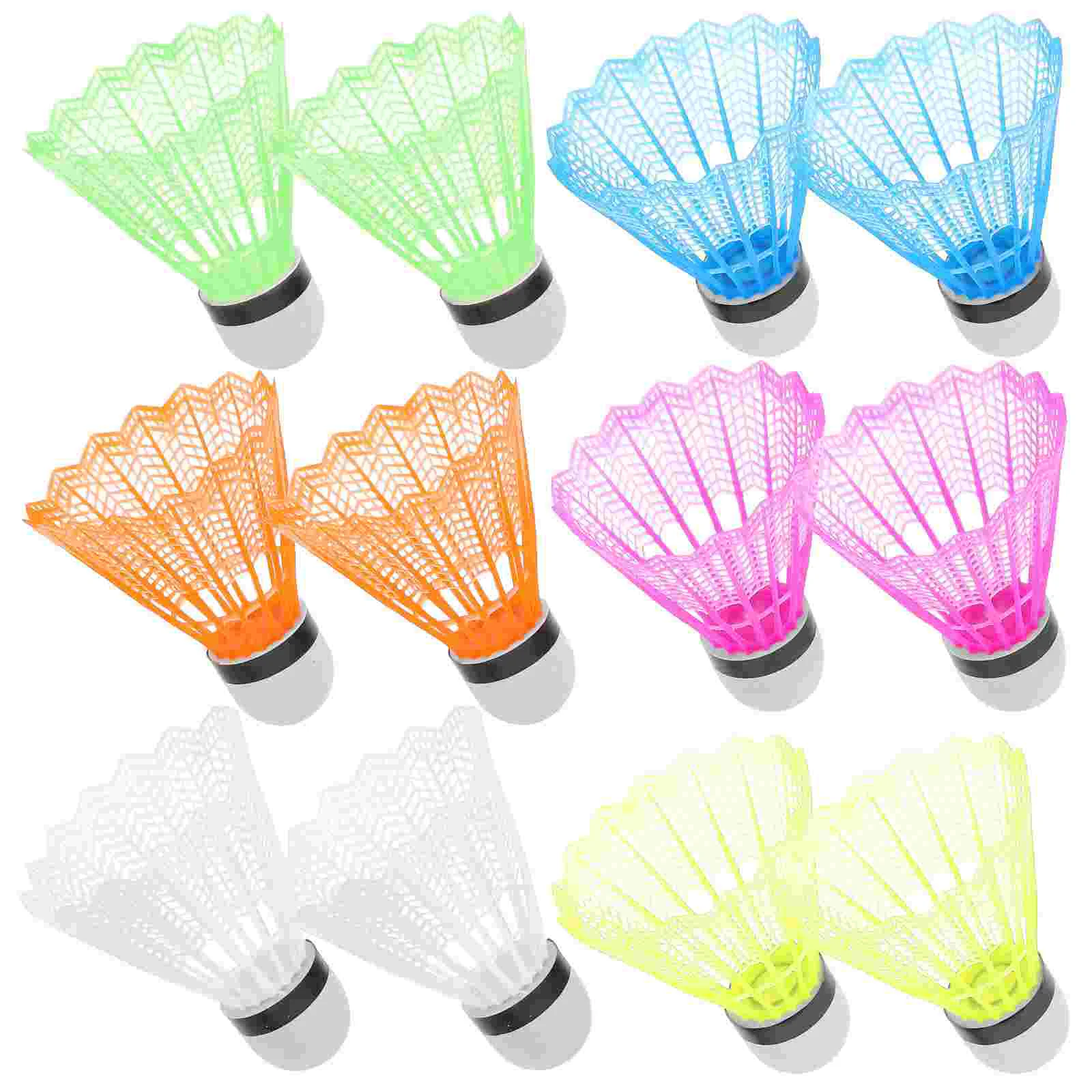 

12 Pcs Badminton Shuttlecocks Colored Accessories Outdoor Small Indoor Beginner Sports Exercising Child