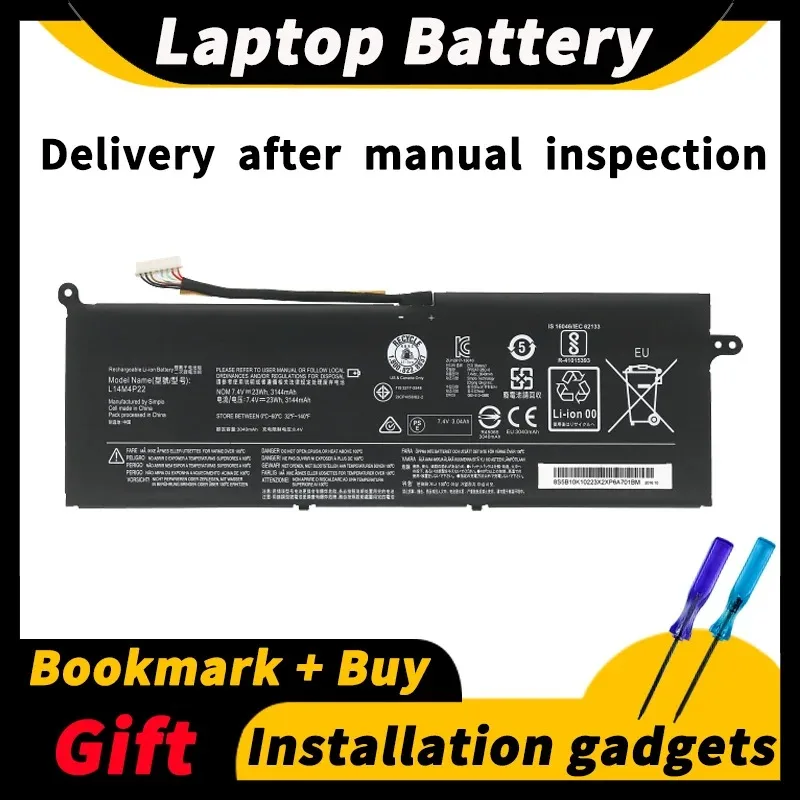 

For Lenovo IdeaPad S21E-20 S21E L14M4P22 7.4V 23wh Laptop Battery