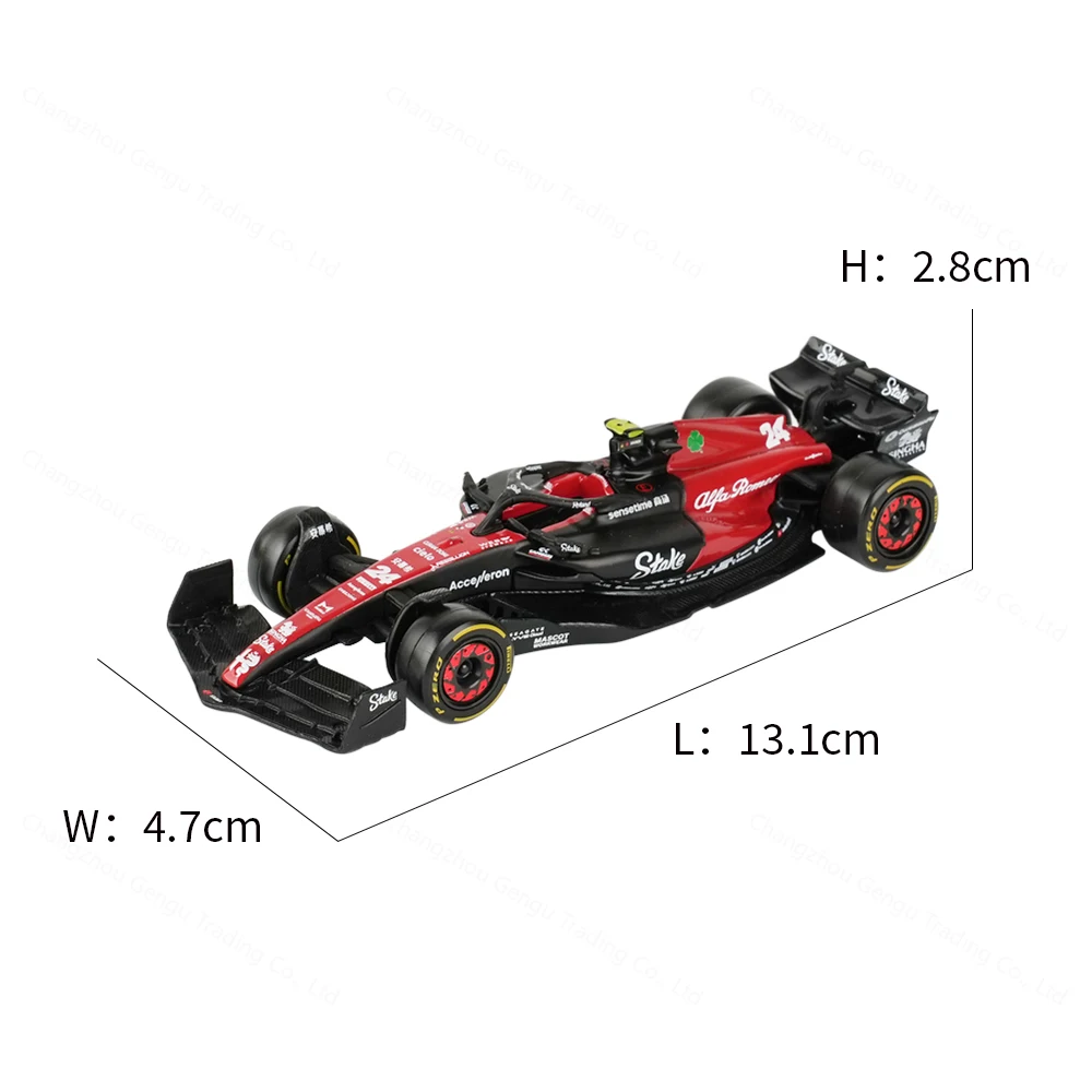 Bburago 1:43 2023 Alfa Romeo C43 F1 Formula Car Die Cast Vehicles Collectible Model Racing Toys 2