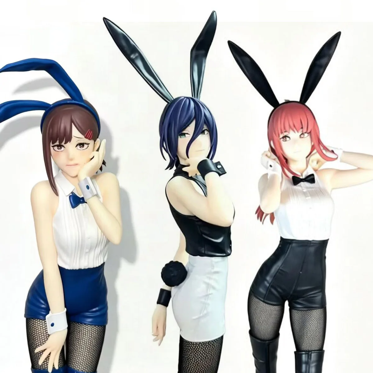 2026 Echte 100% japanische Original-Anime-PVC-Figur Bunny Reze/Makima/Higashiyama Kobeni Actionfigur Sammlermodell Spielzeug