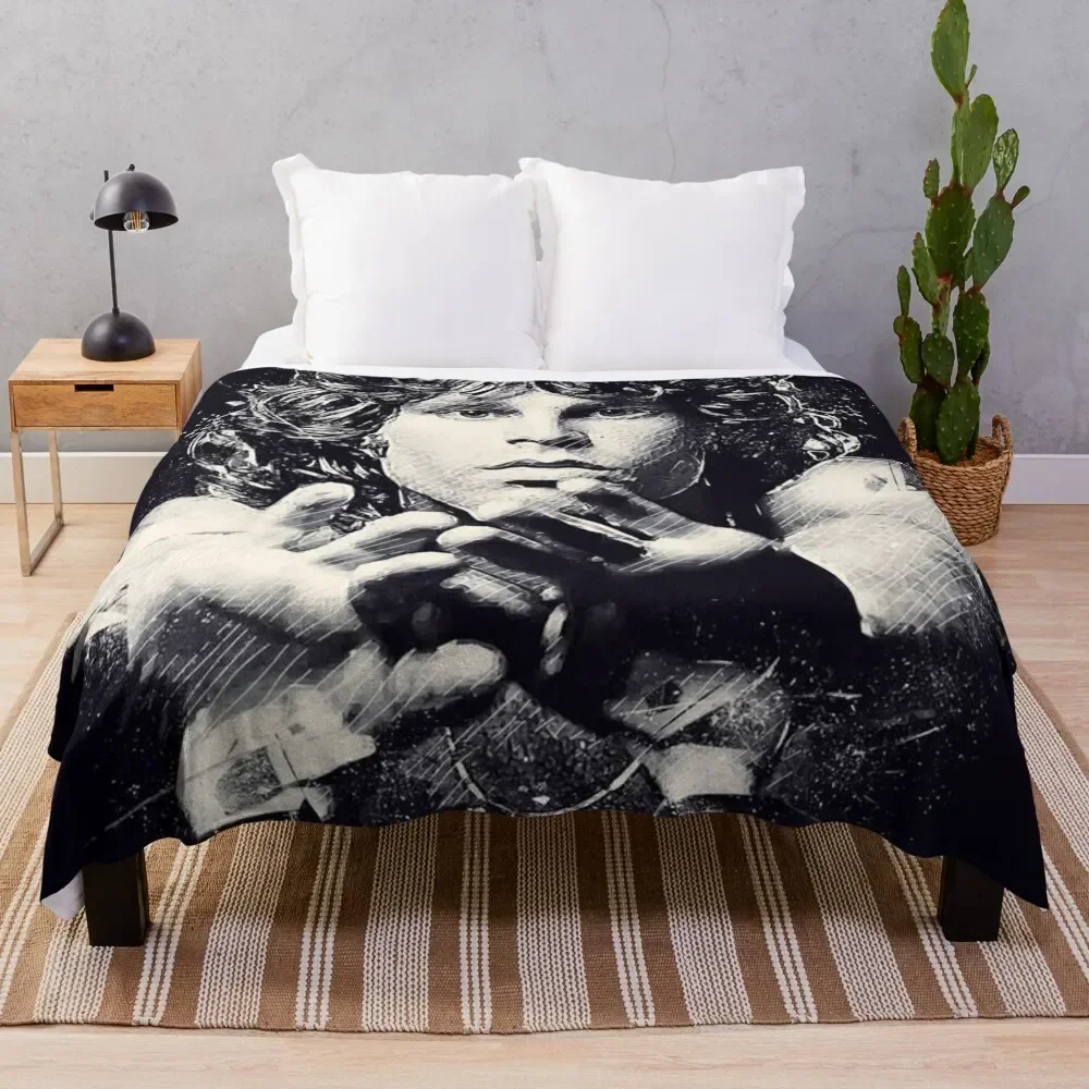

Jim Morrison Throw Blanket Custom Sofa Travel Blankets